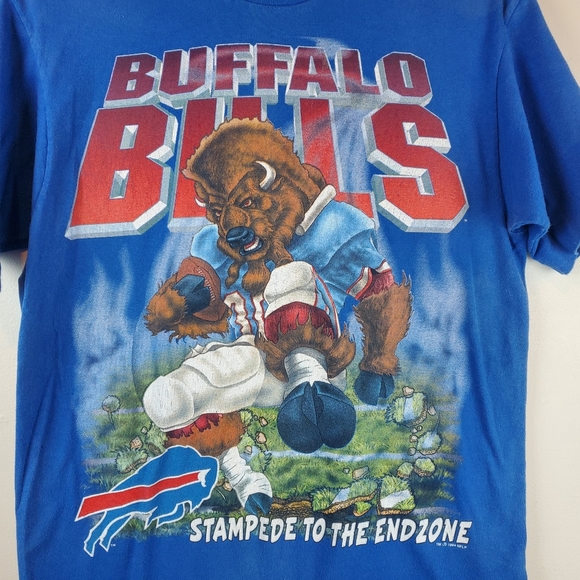 salem sportswear Other - VTG 1994 Buffalo Bill's Stampede NFL Football T Shirt M Mens Single Stitch Salem